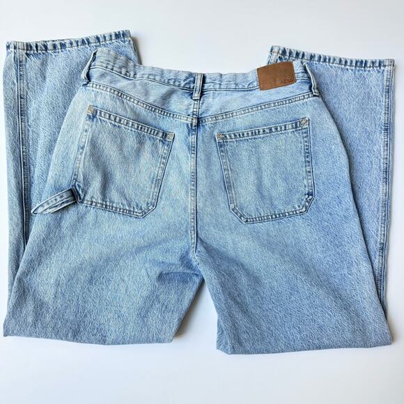 Aeropostale Light Wash Denim Straight Leg 90's Baggy Jeans Women's 14 Reg - Picture 11 of 15